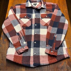 Home Free Heavy Flannel, Men's Size Small, Indiana Logo Above Pocket‎